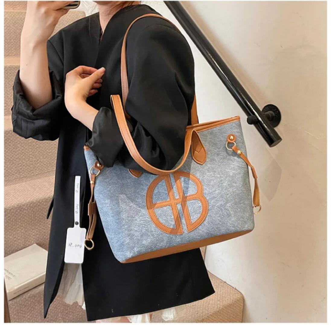 Retro Style Canvas Tote Bags for Women