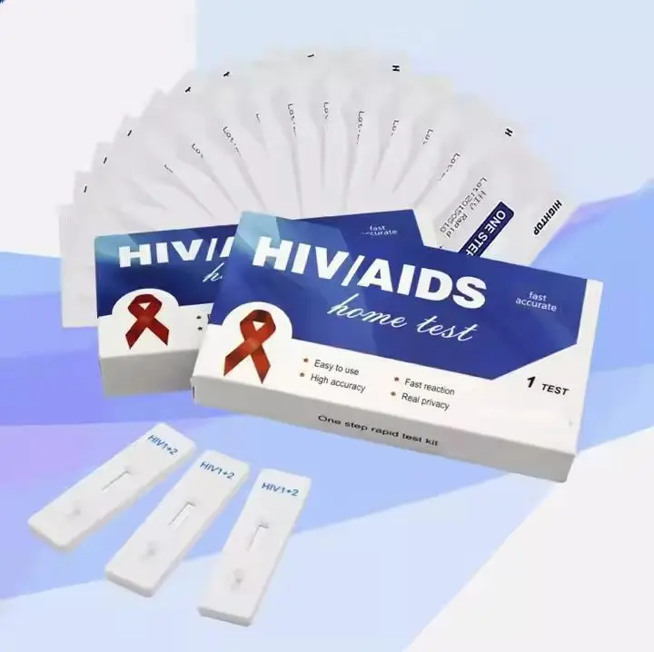 HIGHTOP One-Step Rapid HIV Home Test Kit – Fast, Accurate, Private Self-Check Includes Test Strip, Lancet, Buffer, Swab