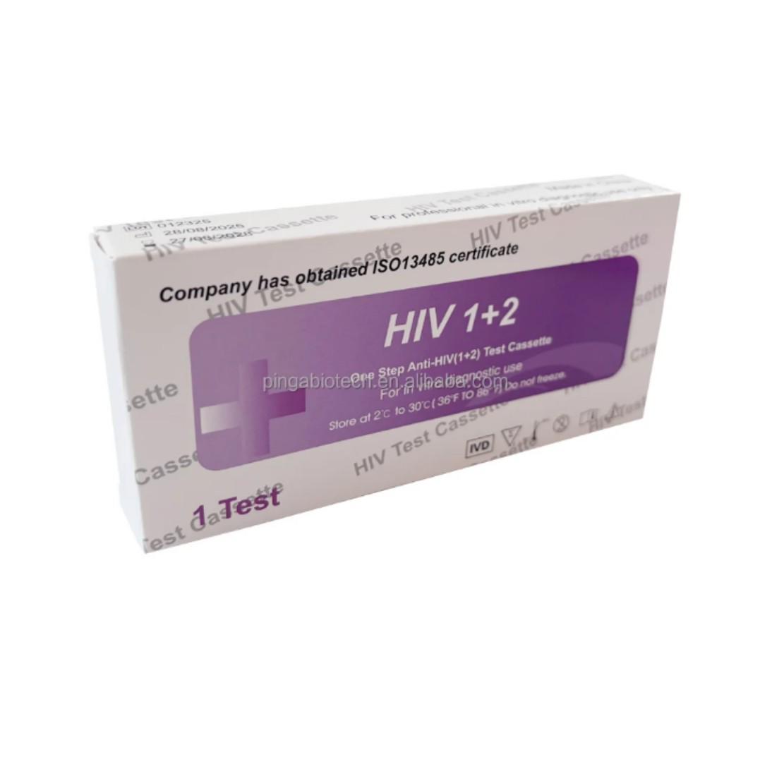 HIV 1+2 Rapid Test Kit Home Self Testing Blood Diagnostic Kit Accurate Results