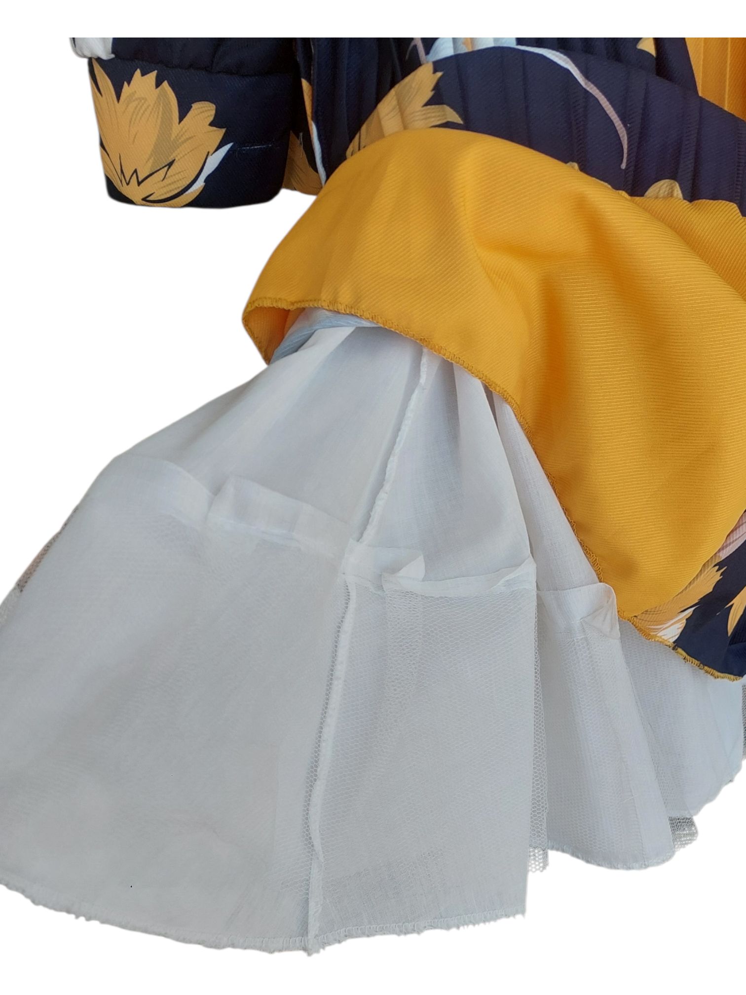 A charming beautiful girls dress fit & flare style with pleated skirt.