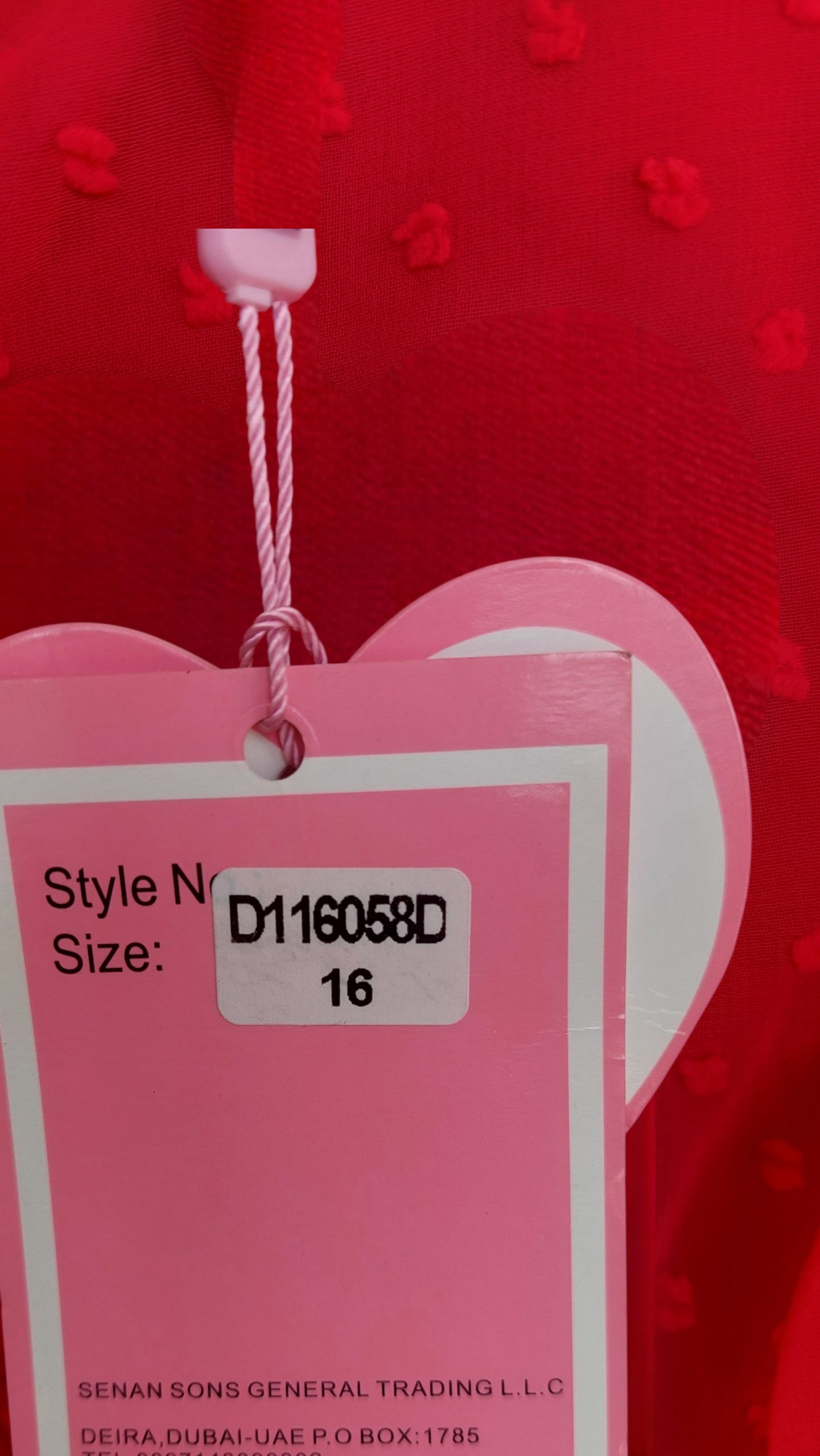 Ruffle Collar , Elevate your style in this stunning red midi dress featuring delicate swiss dots