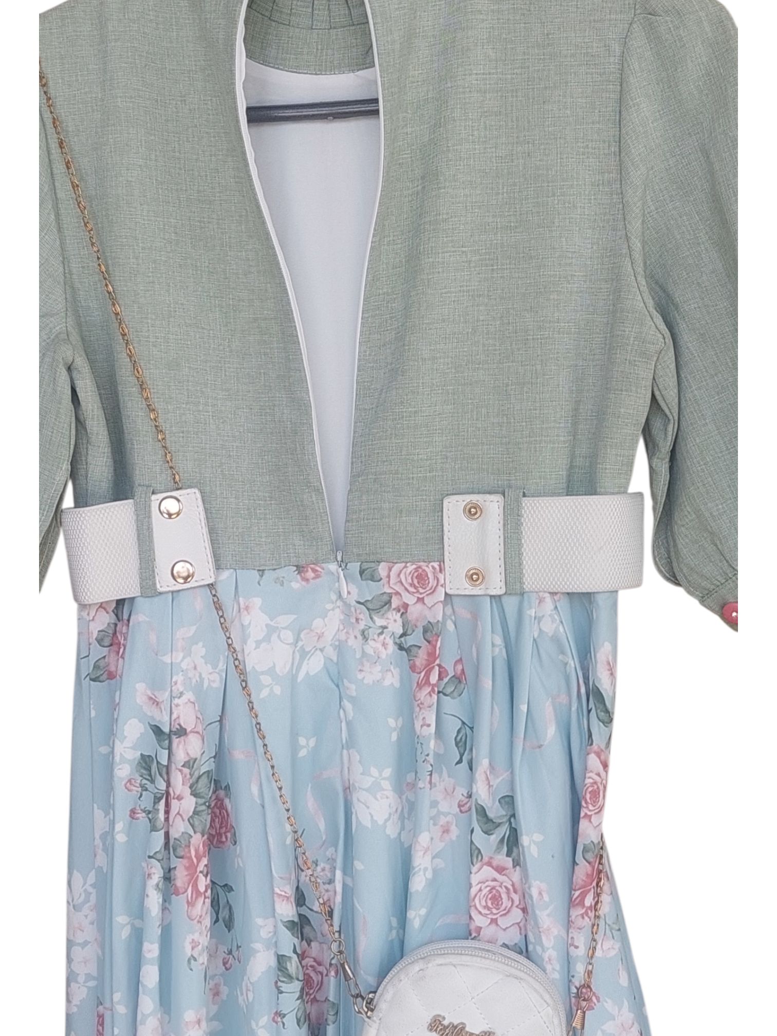 Elevate  your teen girls  everyday style with our enchanting Vintage _inspired Ruffle neck tie & flare dress.