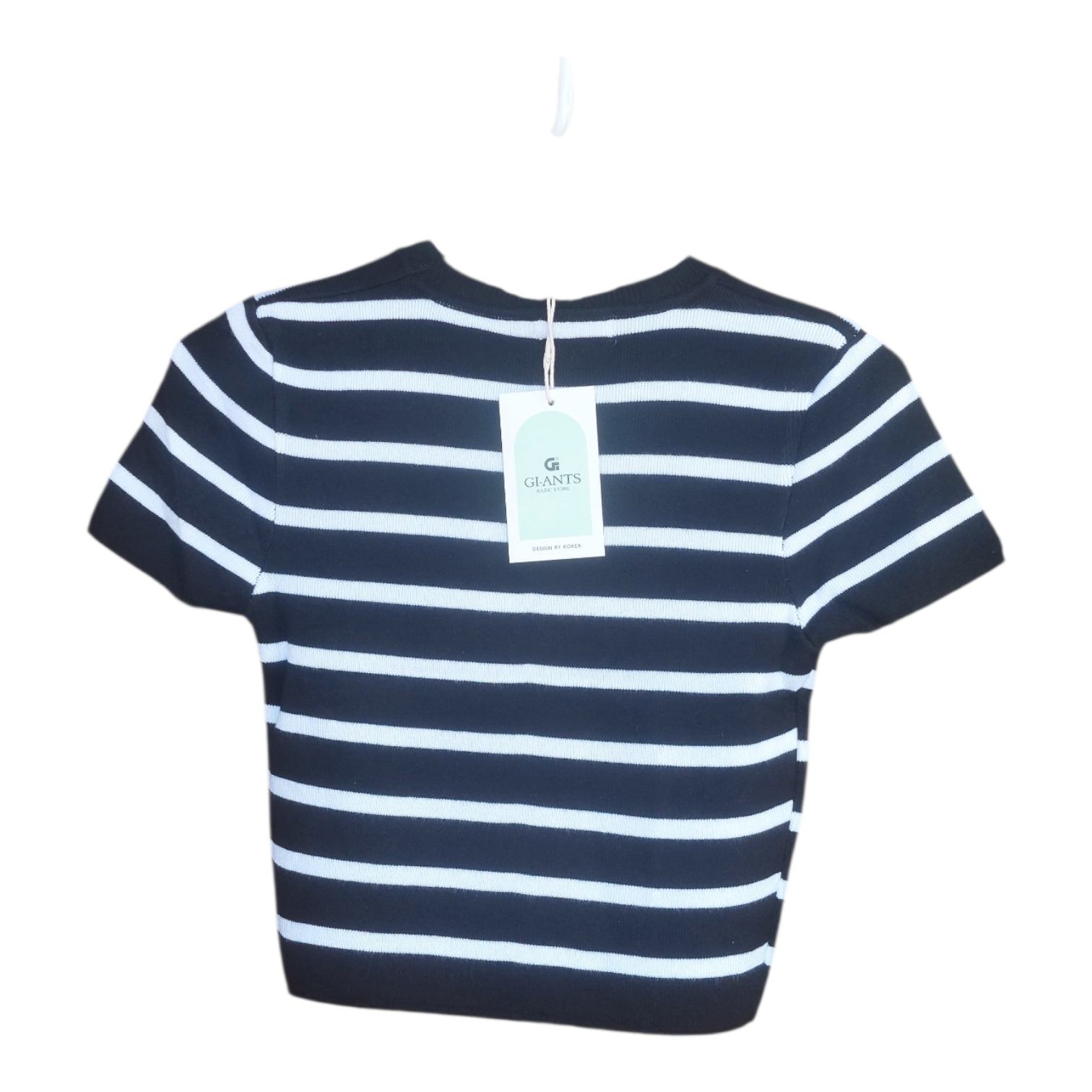 Unleash your inner Barbie with this glamorous & chic black& white striped crop top.