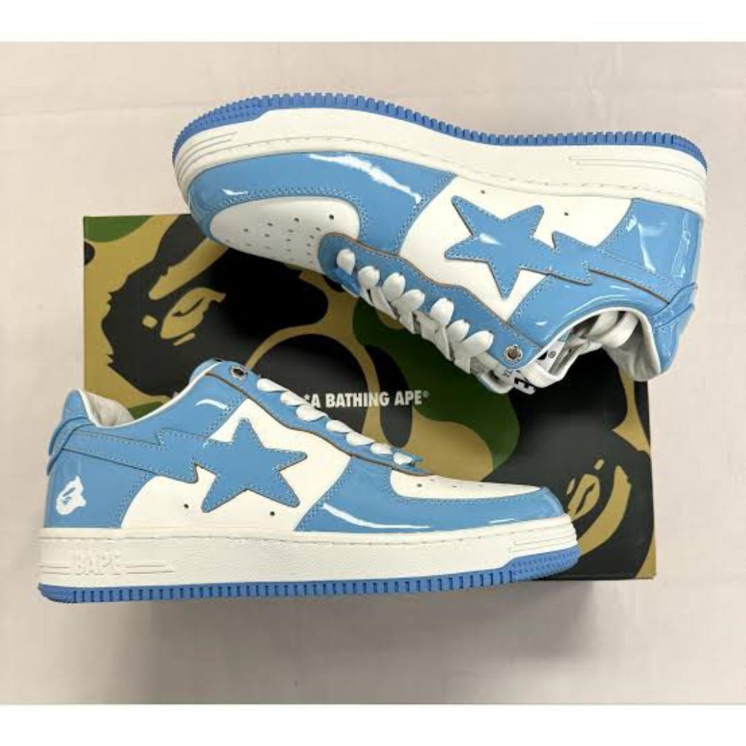 Bape Sta Blue and white high quality sneakers