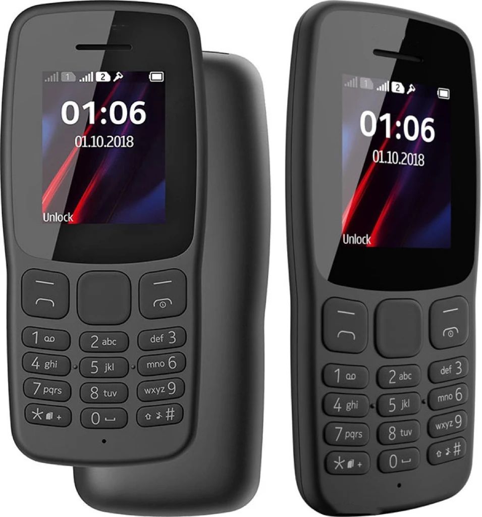 Nokia Brand New 105 (2018)- Original Phone 800 MAh 1.5" Dual SIM Cards Unlocked Cheap Durable Old Phone Classic Feature