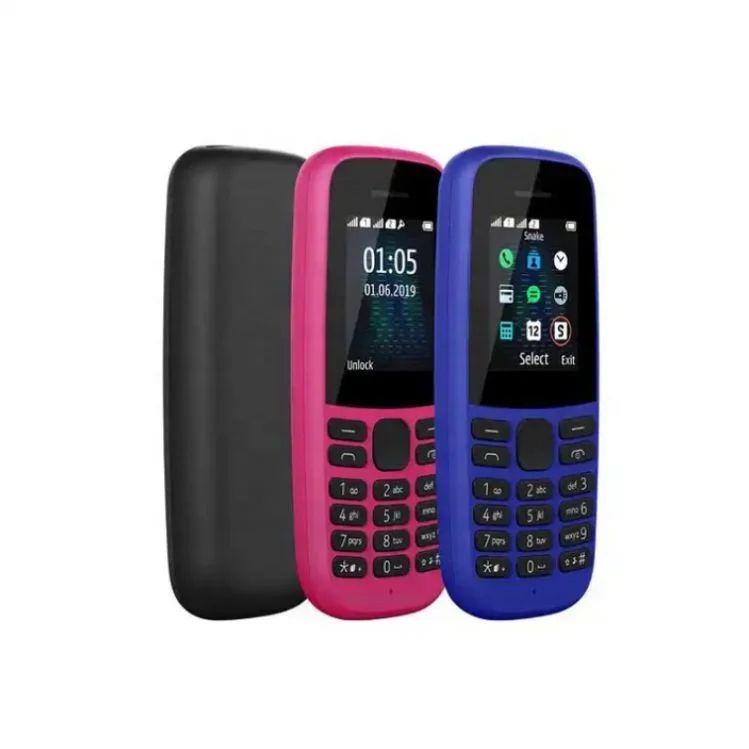 Nokia Brand New 105 (2018)- Original Phone 800 MAh 1.5" Dual SIM Cards Unlocked Cheap Durable Old Phone Classic Feature