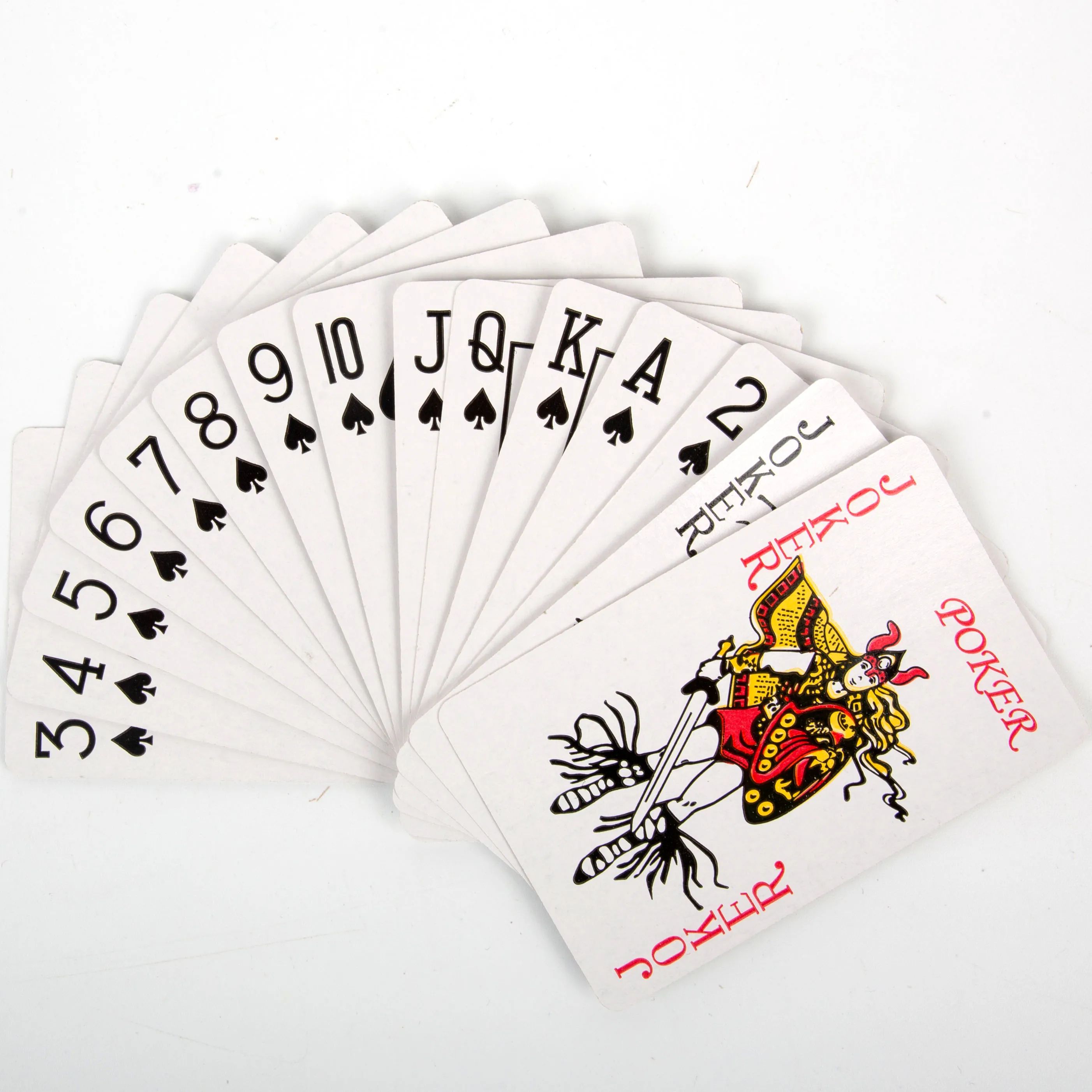 Plastic Coated Paper Playing Poker Cards