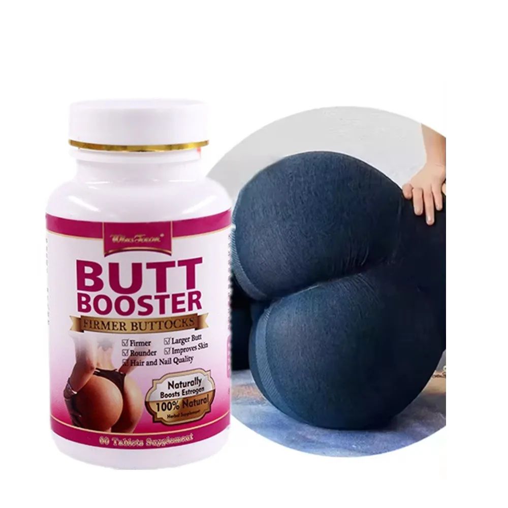BUTT BOOSTER Butt Booster Pills, Mention Buttocks Herbal Supplements, Plump HIPS Enhancement Firming and Seductive, 60 Tablets