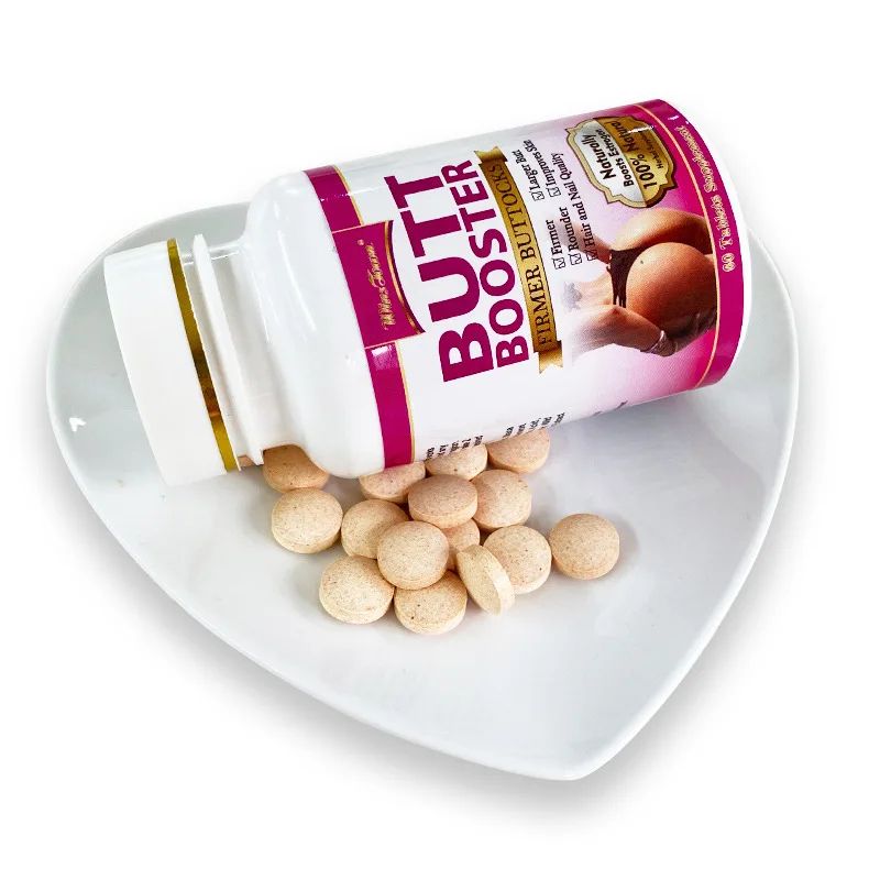 BUTT BOOSTER Butt Booster Pills, Mention Buttocks Herbal Supplements, Plump HIPS Enhancement Firming and Seductive, 60 Tablets