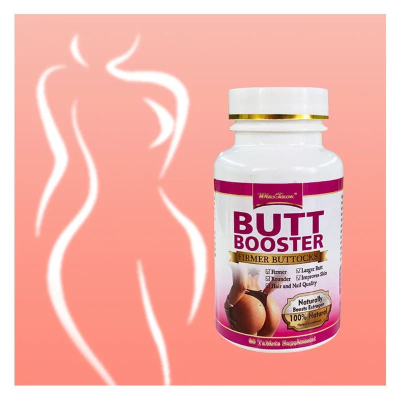 BUTT BOOSTER Butt Booster Pills, Mention Buttocks Herbal Supplements, Plump HIPS Enhancement Firming and Seductive, 60 Tablets