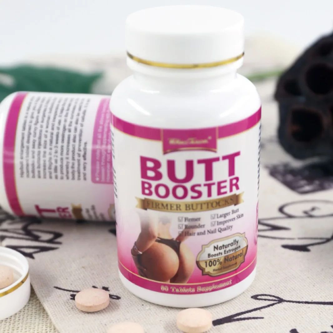BUTT BOOSTER Butt Booster Pills, Mention Buttocks Herbal Supplements, Plump HIPS Enhancement Firming and Seductive, 60 Tablets