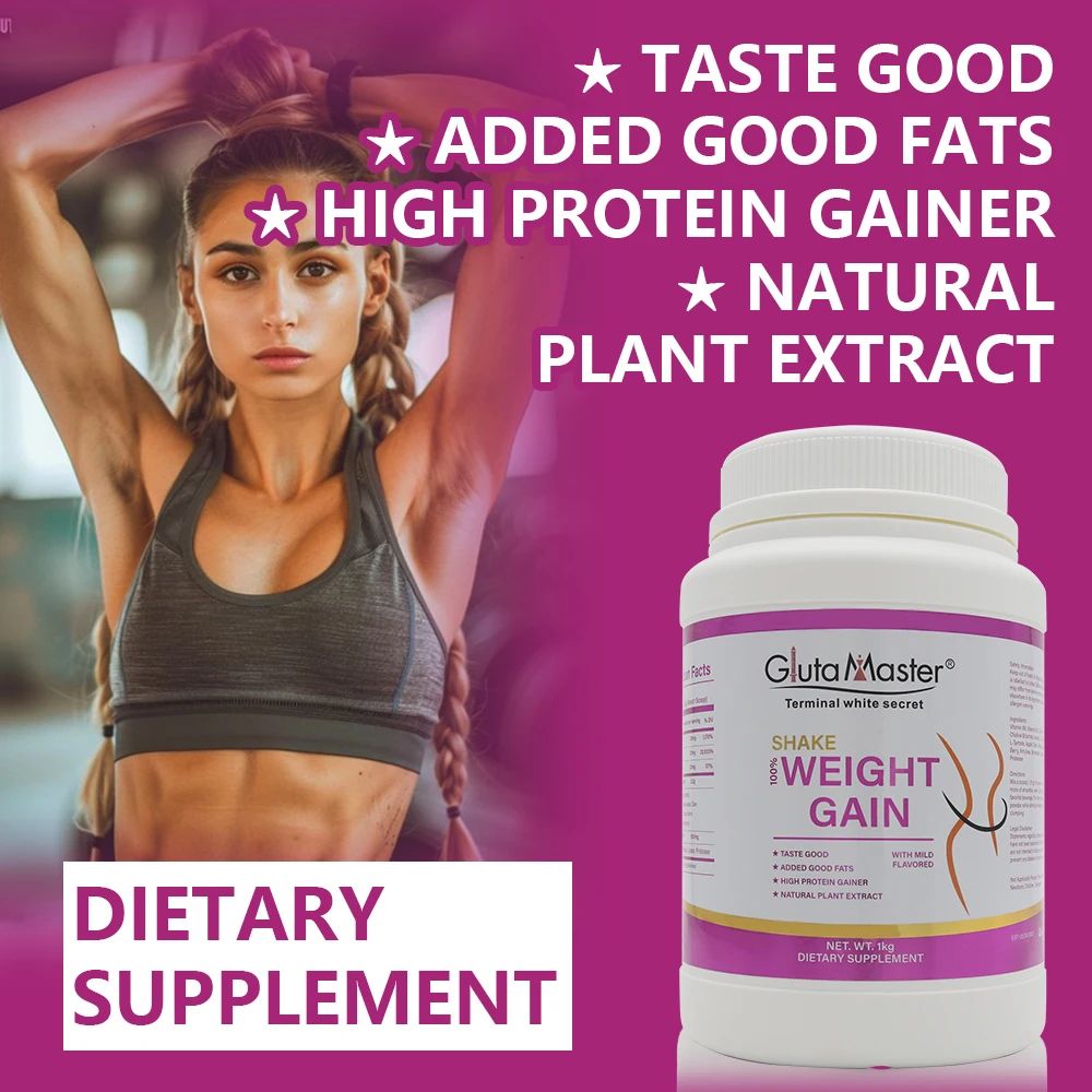 Gluta Master Weight Gain Shake
Weight Gain Supplements Protein Powder Supplement Enhancement Dietary Immume Booster Hip Butt Weight Gainer Plus Powder