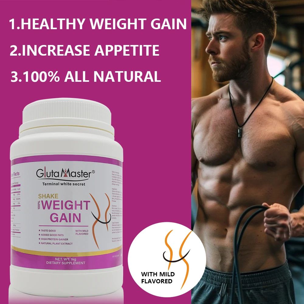 Gluta Master Weight Gain Shake
Weight Gain Supplements Protein Powder Supplement Enhancement Dietary Immume Booster Hip Butt Weight Gainer Plus Powder