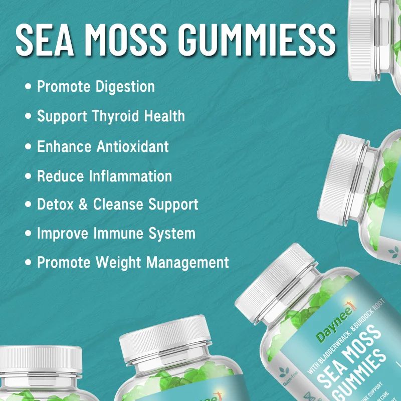 Daynee Sea moss gummies highly effective anti aging , cholesterol support , energy support , immune support