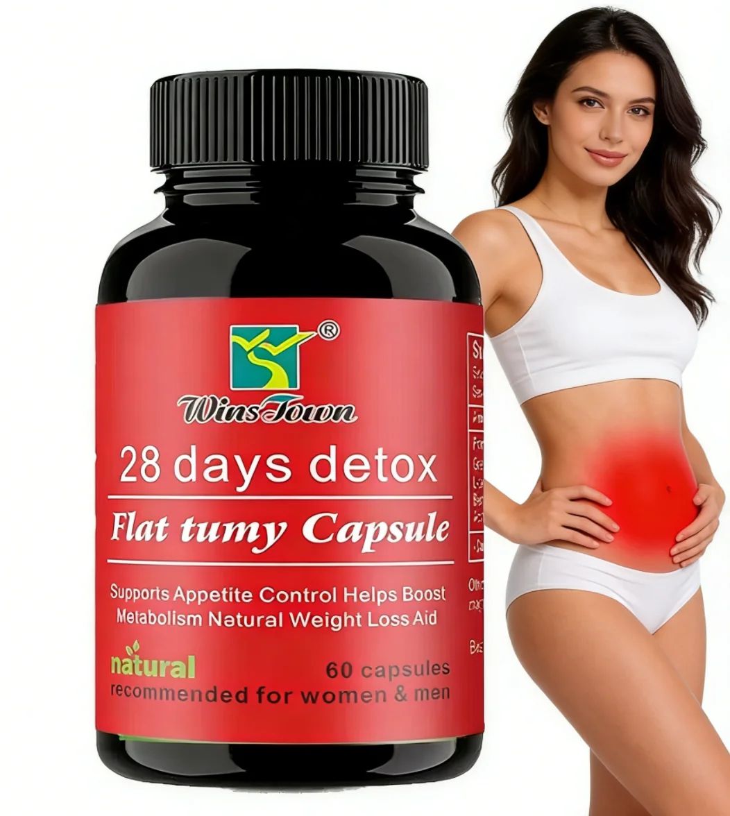 28 Days Detox Flat Tummy Capsules Natural Herbal Formula That Supports Detoxification, Burns Belly Fat, Boosts Energy, Improves Digestion, And Aids In Healthy Weight Loss For A Slimmer Tummy