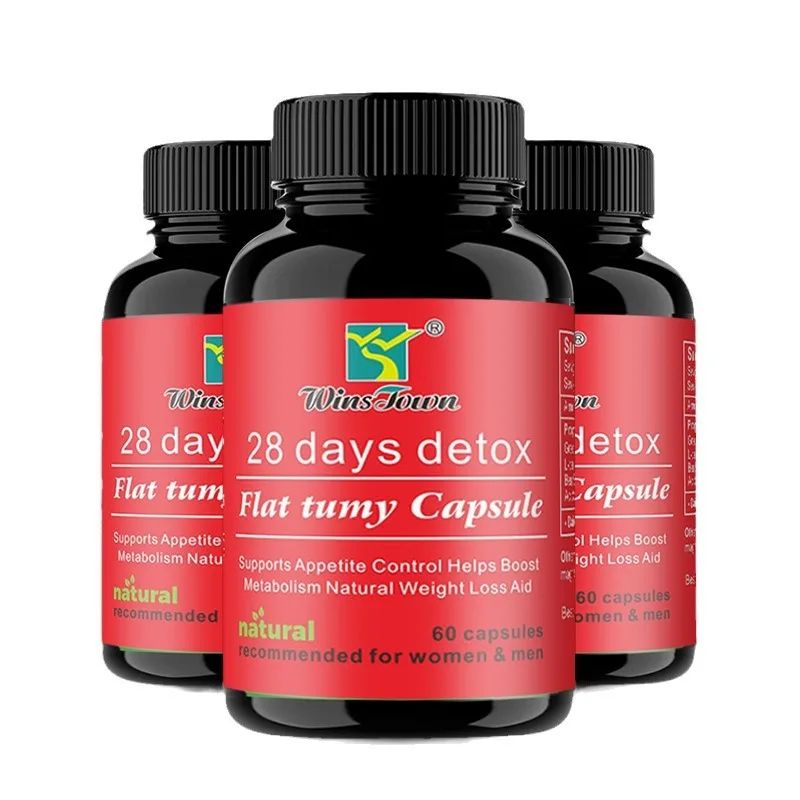 28 Days Detox Flat Tummy Capsules Natural Herbal Formula That Supports Detoxification, Burns Belly Fat, Boosts Energy, Improves Digestion, And Aids In Healthy Weight Loss For A Slimmer Tummy