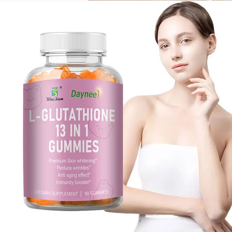 Daynee L- GLUTATHIONE 13 IN 1 GUMMIES For Premium Skin Whitening, Reduce Wrinkles, Anti-Aging Effect and Immunity Booster- 60 DIETARY SUPPLEMENT GUMMIES