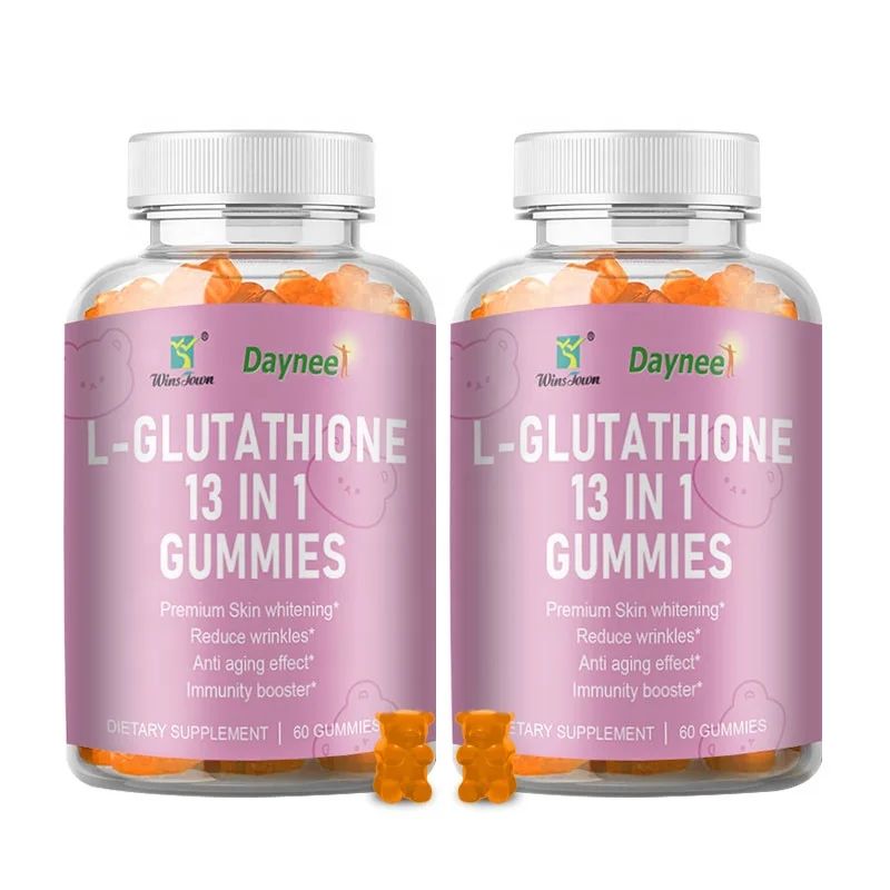 Daynee L- GLUTATHIONE 13 IN 1 GUMMIES For Premium Skin Whitening, Reduce Wrinkles, Anti-Aging Effect and Immunity Booster- 60 DIETARY SUPPLEMENT GUMMIES