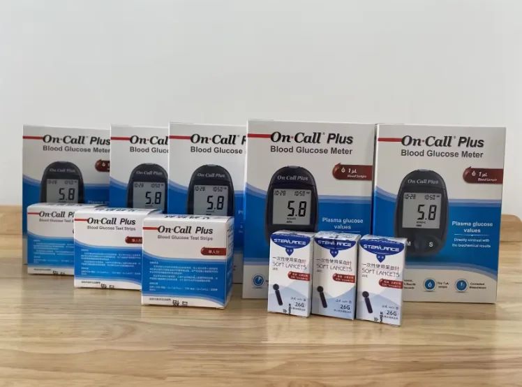 OnCall Plus Blood Sugar Glucometer,Lancets,Monitor,stripes and Alcohol pad