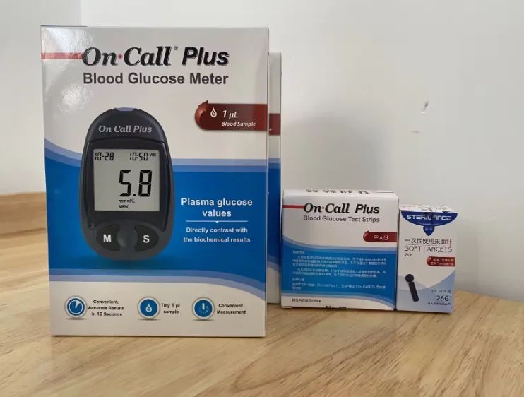 OnCall Plus Blood Sugar Glucometer,Lancets,Monitor,stripes and Alcohol pad