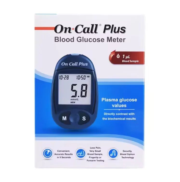 OnCall Plus Blood Sugar Glucometer,Lancets,Monitor,stripes and Alcohol pad