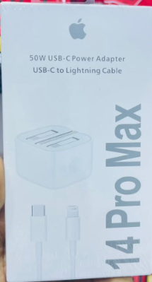 iPhone 14 Pro Max, Dual Port 50W Fast Charging Kit (USB-C)50W
Dual USB-C ,USB-C to Lighting
iPhone 14 Pro Max, 14, 13, 12, 11, & iPad models with Lightning ports