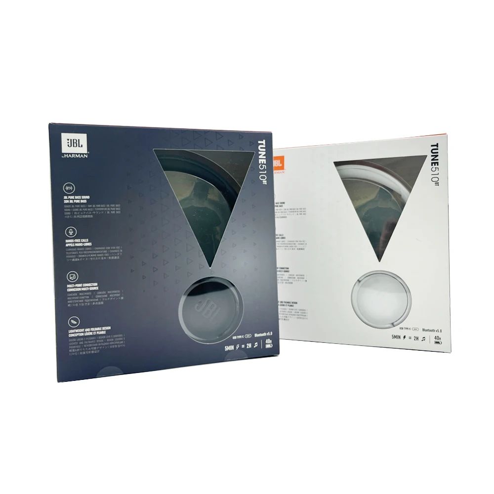 Brand New JBL Tune 510BT: Noise-cancelling Wireless Headset On-Ear Headphones with Purebass Sound Hands free calls Foldable design light weight earphones Head Set