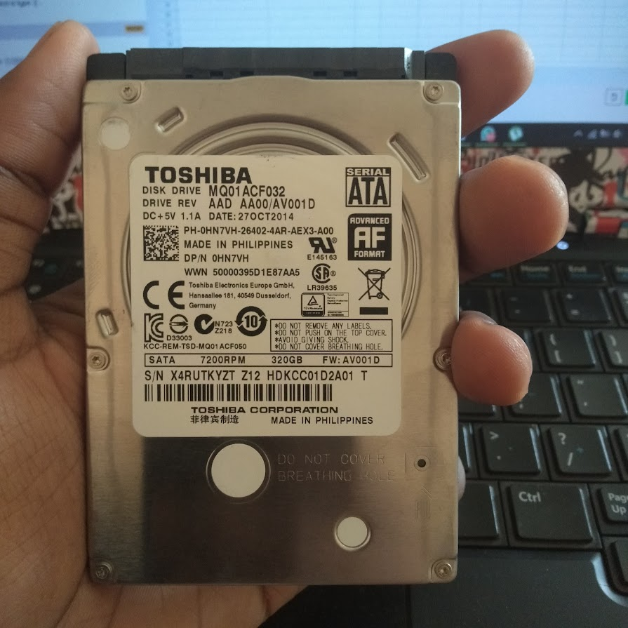 Tested High QualityGuaranteed!!! WD / Toshiba / Seagate / Hitachi Laptop Internal Hard Disk – 320GB / 500GB / 1TB | Extra Fast Speed | SATA Interface. Health at 100%