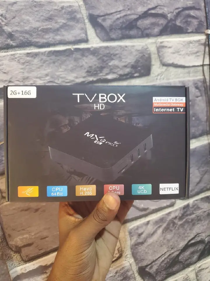 MXQ Android 12.1 Smart TV Box – 2GB RAM, 16GB ROM, 4K Ultra HD Streaming, Wi-Fi, HDMI Output, Fast Processor & Android 12.1 OS – Smart Media Player for Apps, Movies, YouTube & Home Entertainment