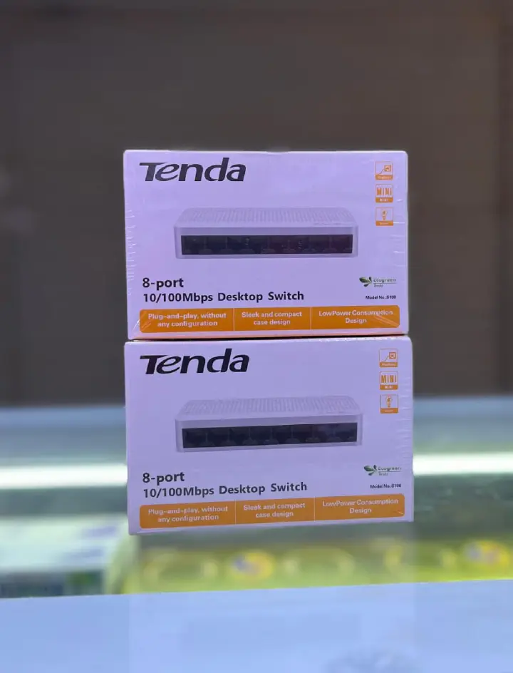Tenda 5-Port & 8-Port Ethernet Network Switch – Fast Auto-Negotiation LAN Hub for Home/Office | Plug & Play | 10/100Mbps Desktop Design