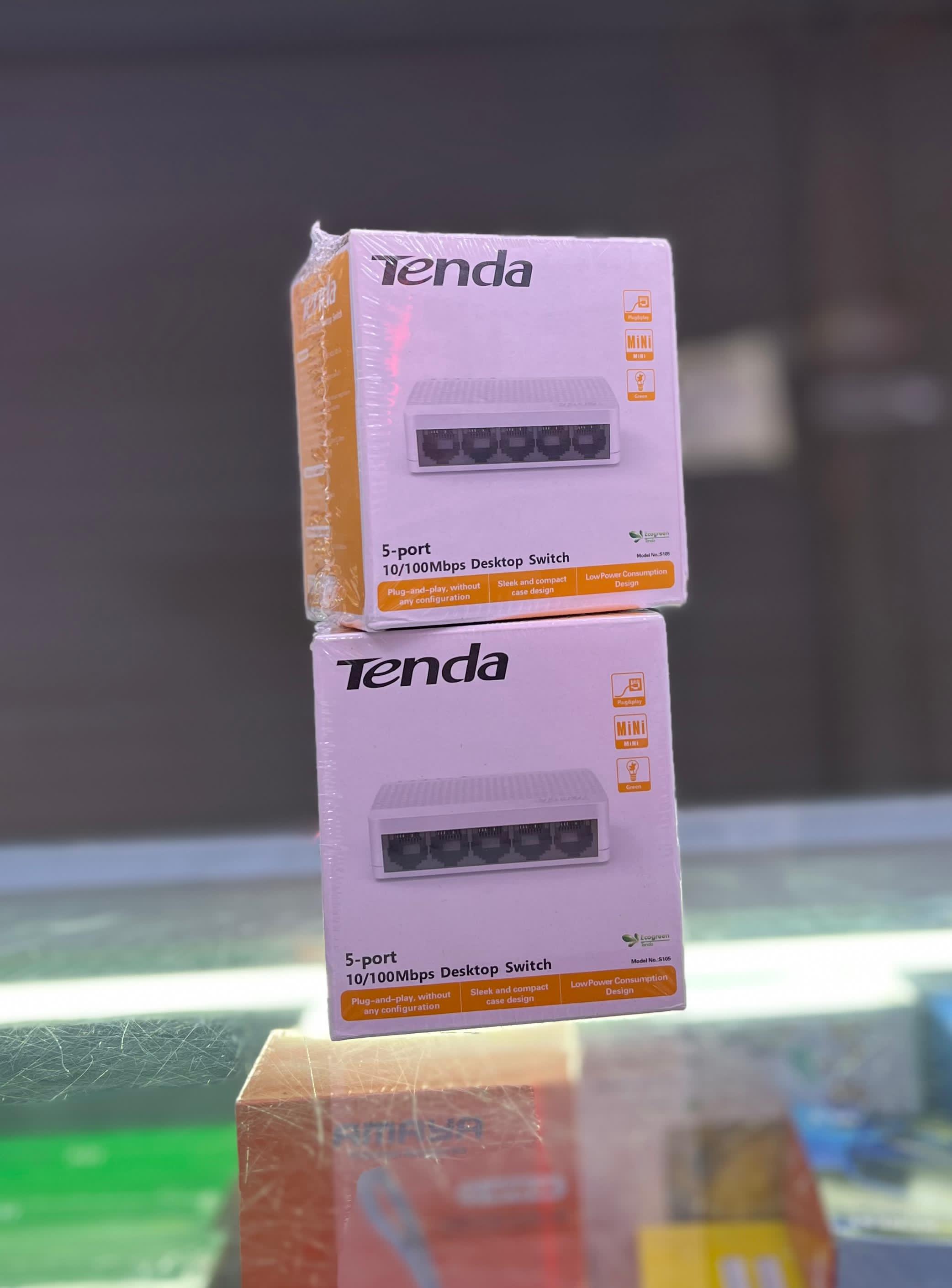 Tenda 5-Port & 8-Port Ethernet Network Switch – Fast Auto-Negotiation LAN Hub for Home/Office | Plug & Play | 10/100Mbps Desktop Design