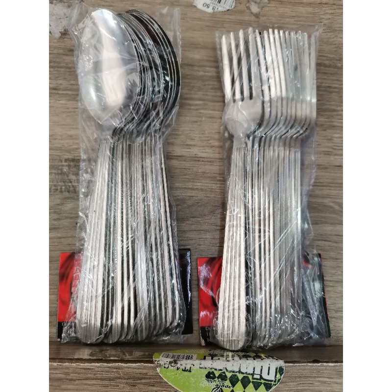 Stainless Steel Cutlery Set – 12-Piece Fork Set / 12-Piece Spoon Set / 24-Piece Combo | Durable, Rust-Resistant, Everyday Dining Essentials
