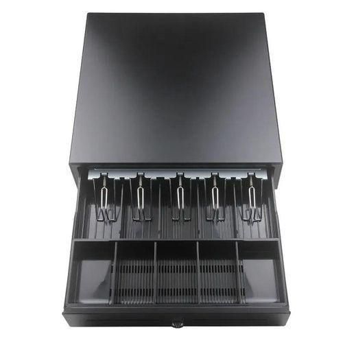 Cash Drawer – Heavy-Duty POS Money Drawer with 4 Bill & 5 Coin Compartments, Key Lock & Smooth Slide Rail – Ideal for Shops, Restaurants & Retail Counters