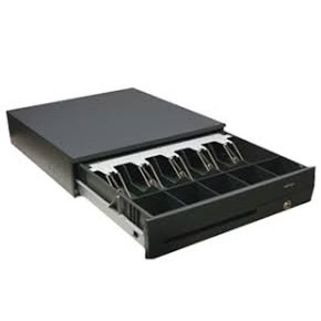 Cash Drawer – Heavy-Duty POS Money Drawer with 4 Bill & 5 Coin Compartments, Key Lock & Smooth Slide Rail – Ideal for Shops, Restaurants & Retail Counters
