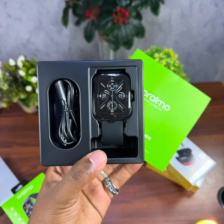 Original Verified Oraimo Watch 5 Lite – 2.01" HD Full Touch | Bluetooth Calling | IP68 Waterproof