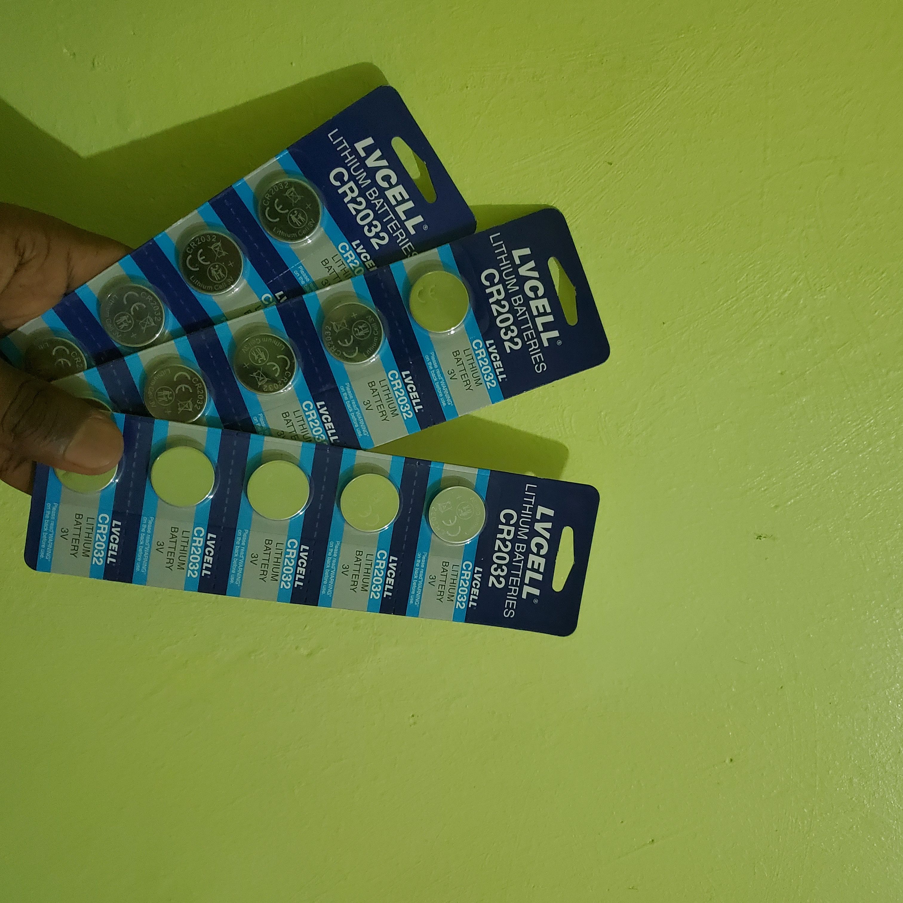 LVCELL CR2032 3V Lithium Button Battery – 65mAh CMOS, BIOS & RTC Backup Replacement Cell