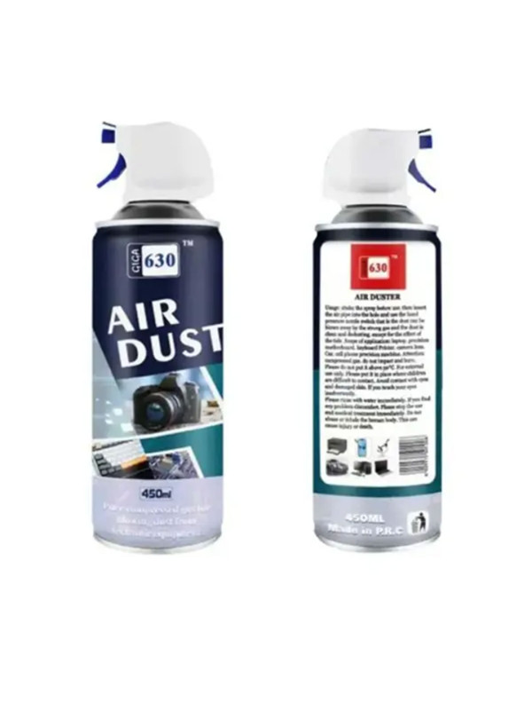 Air Duster Can 450ML – Compressed Air Cleaner for Keyboards, Laptops, Cameras, Consoles & Electronics – Powerful Dust Removal, Safe & Easy to Use Spray Can