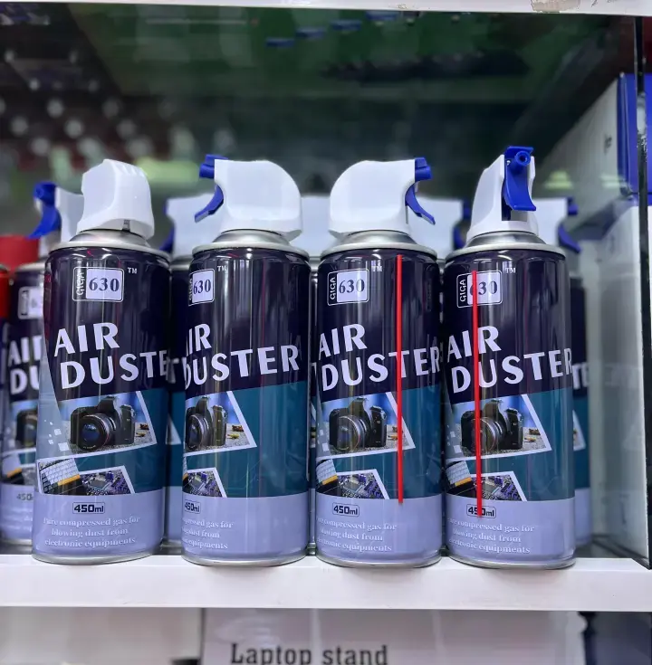 Air Duster Can 450ML – Compressed Air Cleaner for Keyboards, Laptops, Cameras, Consoles & Electronics – Powerful Dust Removal, Safe & Easy to Use Spray Can
