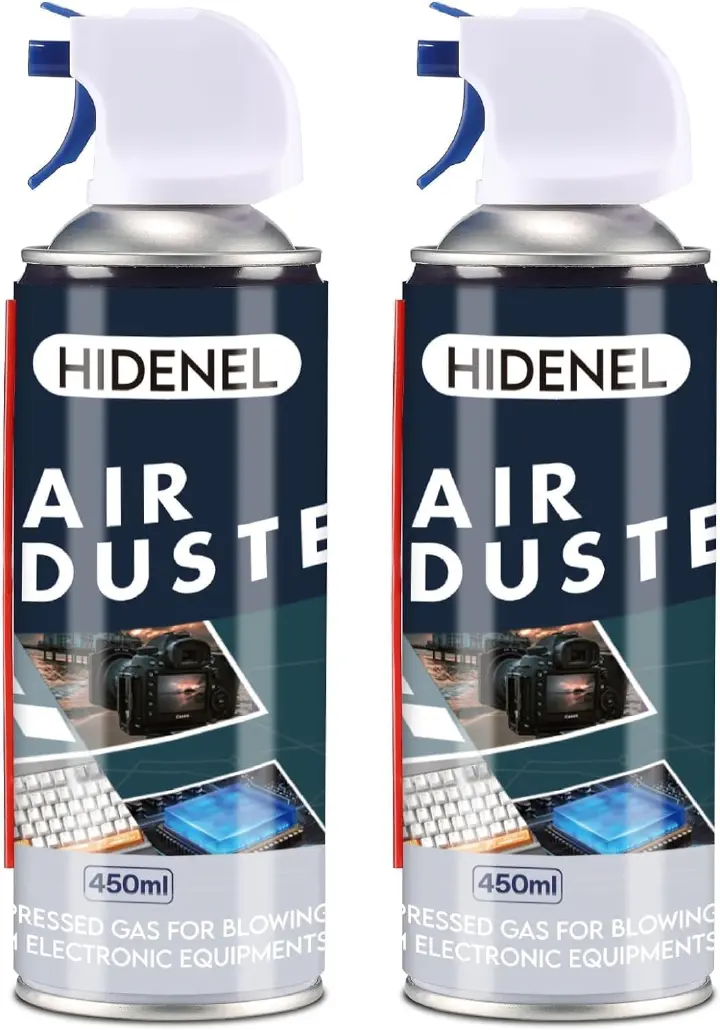 Air Duster Can 450ML – Compressed Air Cleaner for Keyboards, Laptops, Cameras, Consoles & Electronics – Powerful Dust Removal, Safe & Easy to Use Spray Can