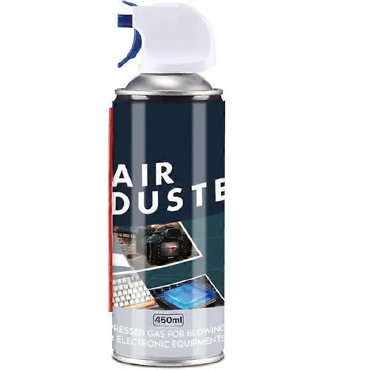 Air Duster Can 450ML – Compressed Air Cleaner for Keyboards, Laptops, Cameras, Consoles & Electronics – Powerful Dust Removal, Safe & Easy to Use Spray Can
