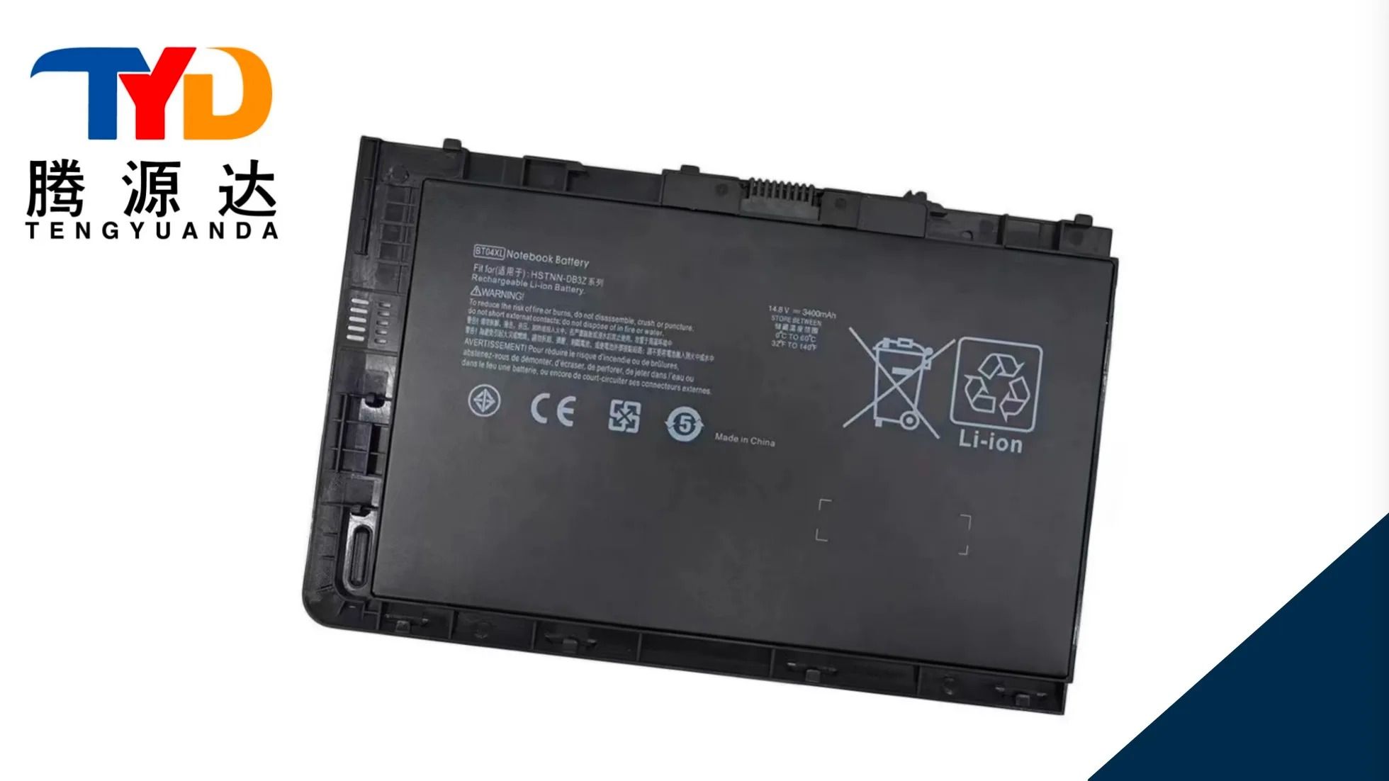 ORIGINAL!! HP EliteBook Folio 9470 / 9470m / 9480 / 9480m — BT04 / BT04XL Original Replacement Battery (52Wh, 14.8V)