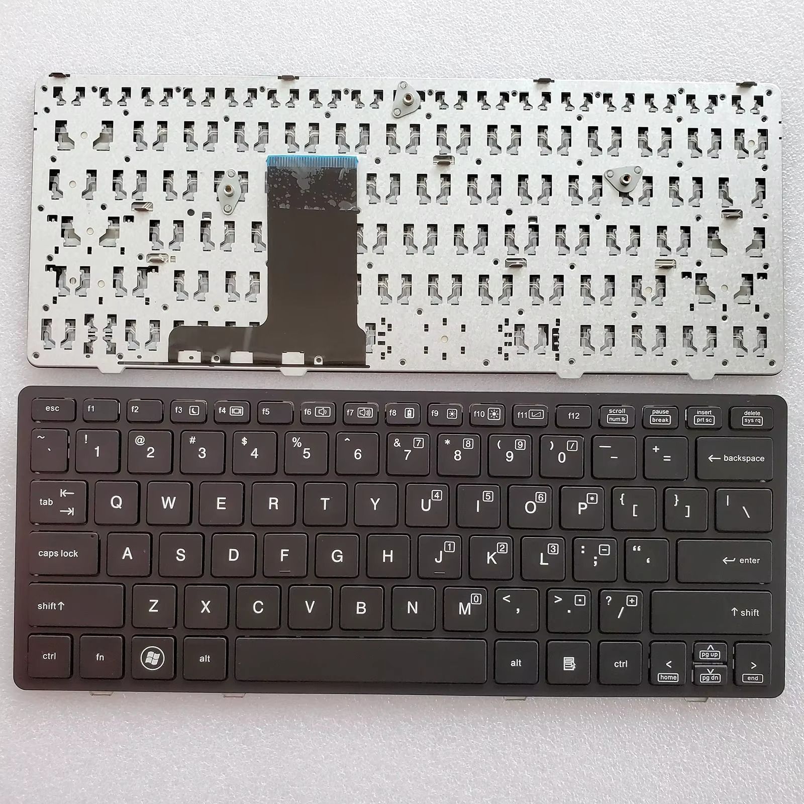 HP EliteBook 2560 / 2560p / 2570 / 2570p Replacement Keyboard – Compact US Layout Laptop Keypad. Durable Laptop Keypad for Business & Study Laptops