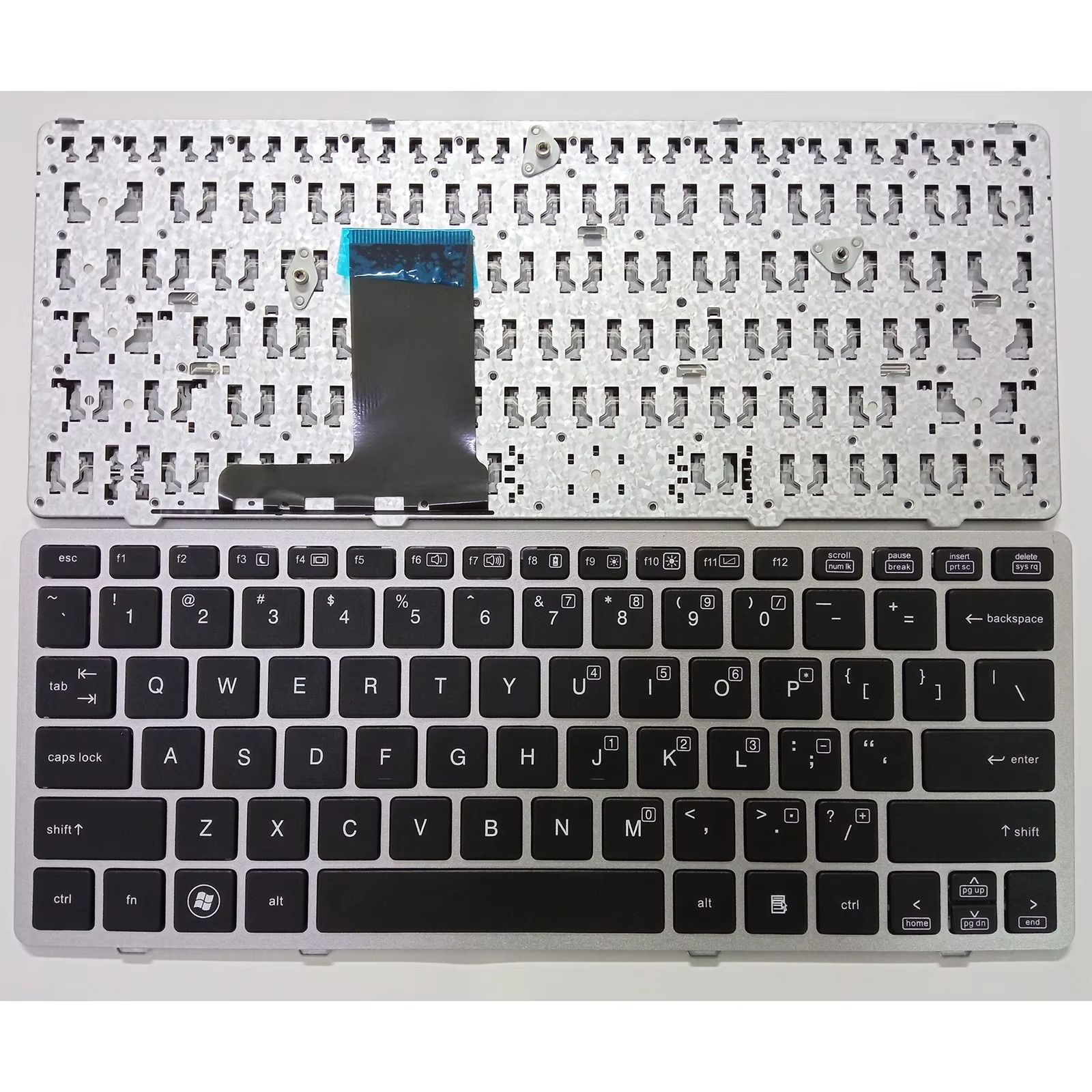 HP EliteBook 2560 / 2560p / 2570 / 2570p Replacement Keyboard – Compact US Layout Laptop Keypad. Durable Laptop Keypad for Business & Study Laptops
