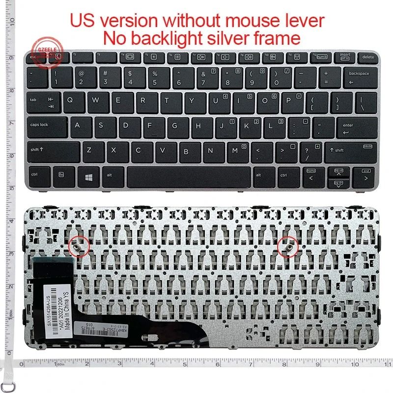 HP EliteBook 820 G3 Backlit Laptop Keyboard – US Layout Replacement with Backlight & Premium Build. Durable Laptop Keypad for Business & Study Laptops