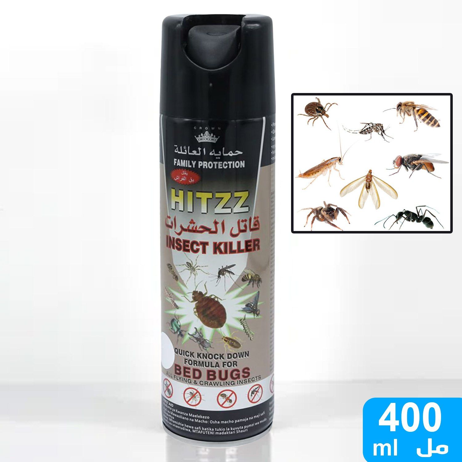 Repellent  insecticide Spray Hitzz Insect Killer Spray Family Protect Fly Killer Spray  Flying Crawling Insect Mosquito Killer Spray Insecticide Spray