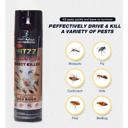 Repellent  insecticide Spray Hitzz Insect Killer Spray Family Protect Fly Killer Spray  Flying Crawling Insect Mosquito Killer Spray Insecticide Spray