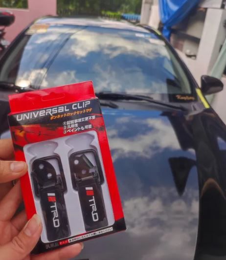 Quality! TRD Universal Bumper Clip Fiber Security Hook Lock Universal Quick Release Fasteners & Toggle Catch Clips