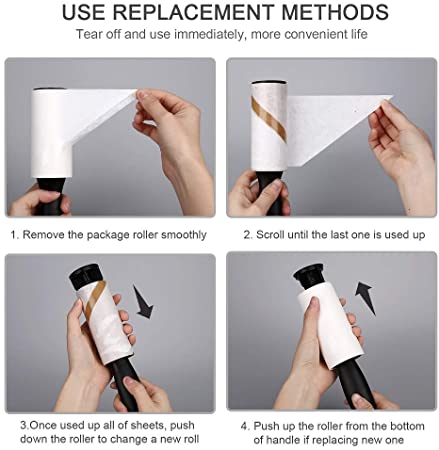 lint Roller 60 sheets Lint remover/ pet cat dog fur remover roller Hair laundry cleaner Remover Sticky Brush