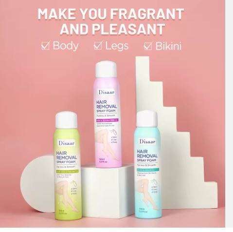 Gentle and smooth Hair Removal Spray Foam Painless & Smooth Effective On Legs, Hands, Bikini ,Armpits shaving cream foam