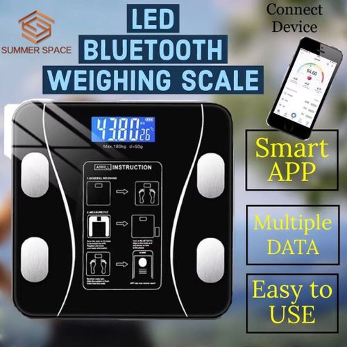 Digital weighing scale machine weighing scale body weight at home portable scale 180kg BMI Digital Weight Machine with Body Fat Analyzer & Body Composition Monitor Sync with Mobile App